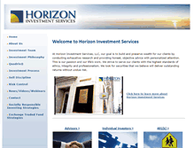 Tablet Screenshot of horizoninvestment.com